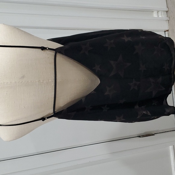 Lord & Taylor Black Star Tank Cami Top Large - Picture 3 of 3